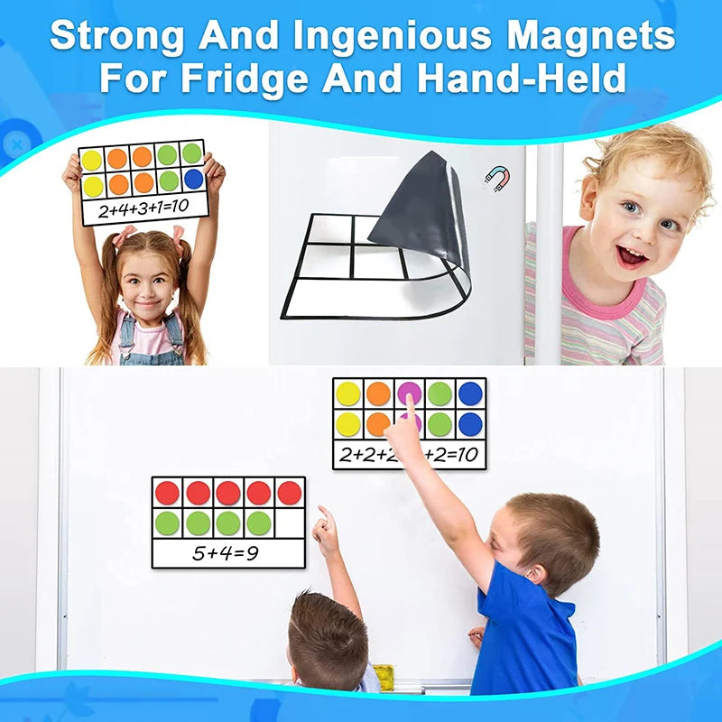 Montessori Learning Resources Colorful Magnetic Coin Refrigerator Stickers Toddler Early Learning spell Counting Toy Set